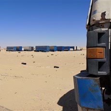 No man's land between Mauritania and Western Sahara