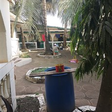 Pamelap Hotel courtyard, Pamelap