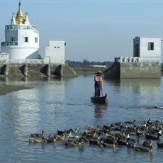 En route U Bein bridge