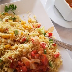 Vegetarian couscous, Auberge d'Abomey