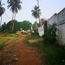 Leaving our Airbnb, Monrovia