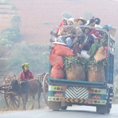 En route Inle Lake