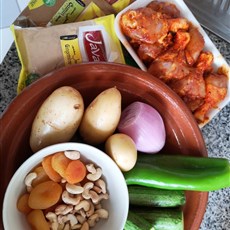 Cooking our first tagine