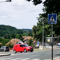 Zruč nad Sázavou to east of Tabor