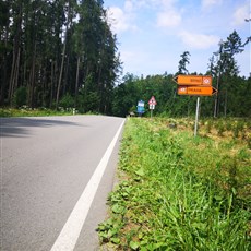 Zruč nad Sázavou to east of Tabor