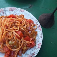 Agbélouvé, dinner - note bell on table