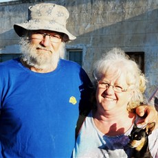 Pieter and Lizzie, our hosts