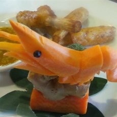 Grilled Shrimp Paste on Sugar Cane