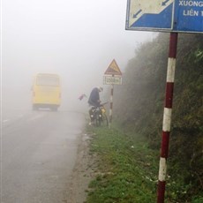 Between Ban Po and Sapa - at the top of the pass