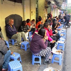 Hanoi Old Quarter - morning coffee
