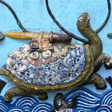 Ngoc Son temple on Hoan Kiem lake