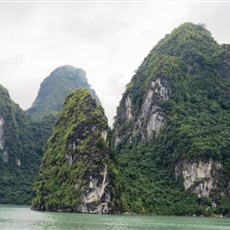 Between Tuan Chau island and Cat Ba island