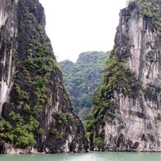 Between Tuan Chau island and Cat Ba island