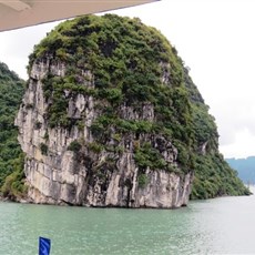 Between Tuan Chau island and Cat Ba island