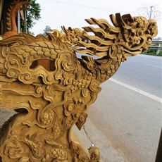 Between Thai Binh and Ninh Binh - woodcarving