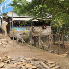 Between Neak Leuong and Phnom Penh